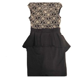 Medium black/gold cocktail dress